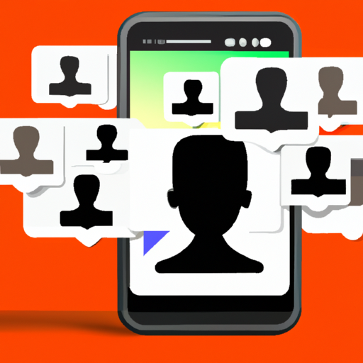 Image of a person engaging with followers on social media